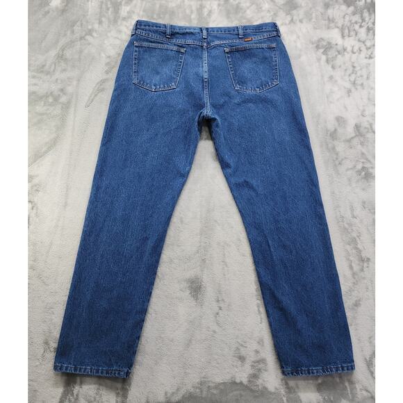 Rustler Jeans Mens 40X32 Blue Regular Fit Straight Leg Heavy Weight 87621PW - Picture 2 of 9